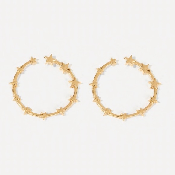🎁 5/$35 || Starry Hoop Earrings - Picture 2 of 3